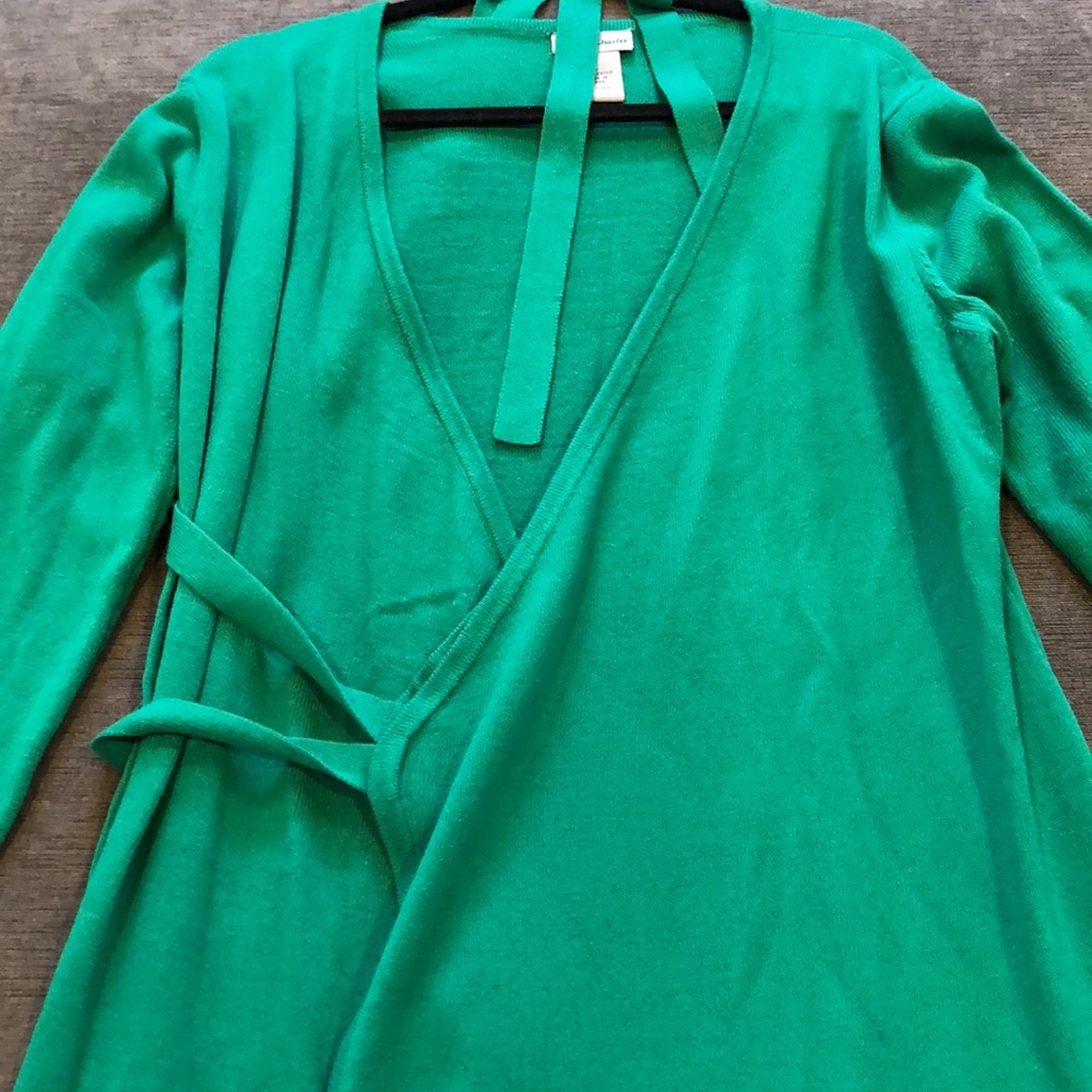 Kelly green wrap dress - Amanda Charles
